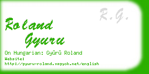 roland gyuru business card