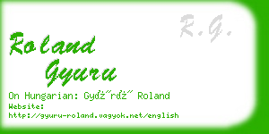 roland gyuru business card